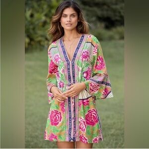 NWT Maaji Cerise Linen CoverUp Dress